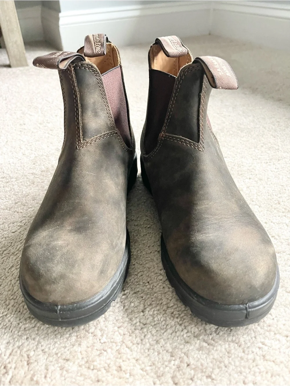 Blundstone Brown Leather Chelsea Ankle Boots